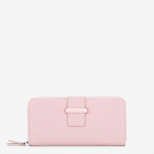 Clutch with decorative lock of the same color - WAL 0329