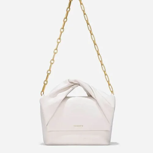 Clutch with decorative lock of the same color - WAL 0335