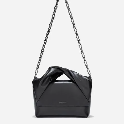 Clutch with decorative lock of the same color - WAL 0336