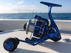 okuma azores blue z-55s spinning reel