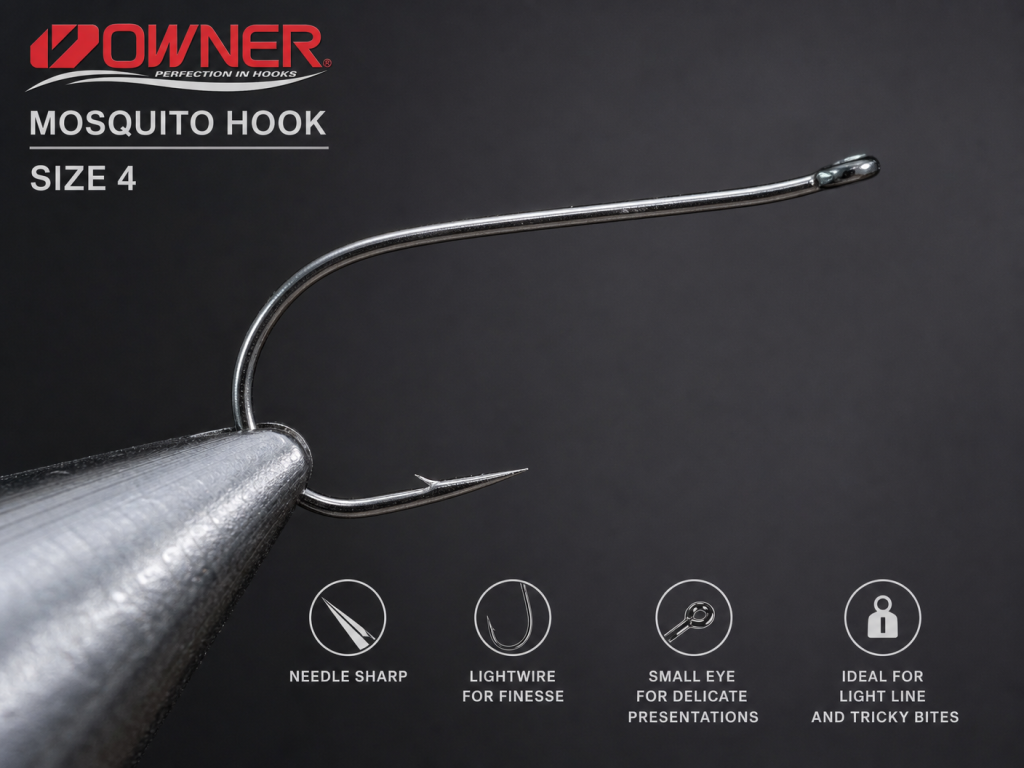owner mosquito hook size 4